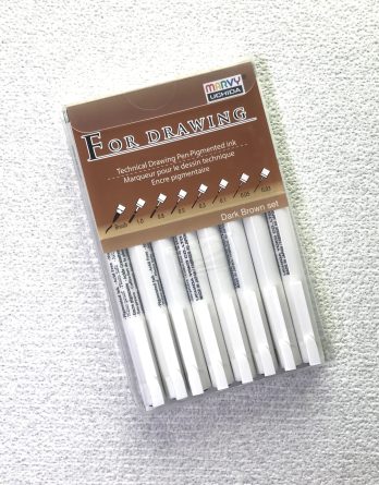 For Drawing Pen 8er Set dunkelbraun